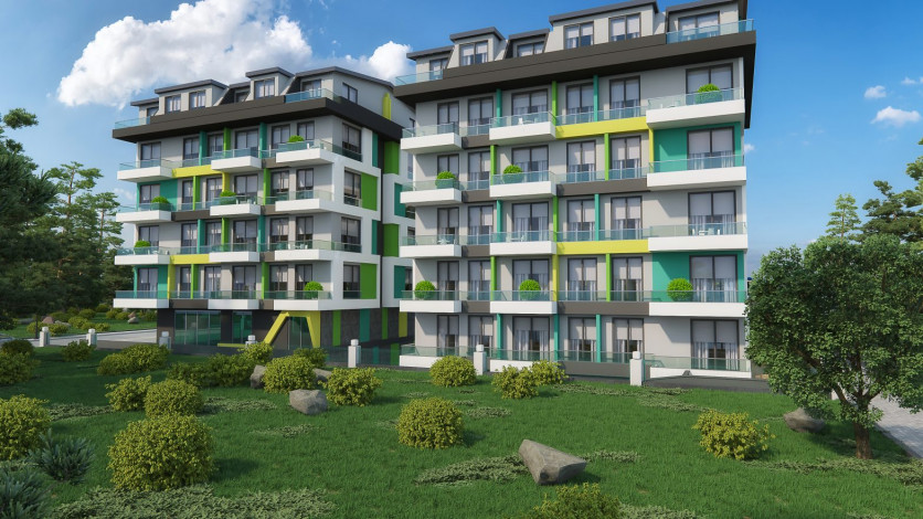 Квартиры в новом комплексе от надежного застройщика в Махмутларе, 45-135 м2 - Ракурс 4