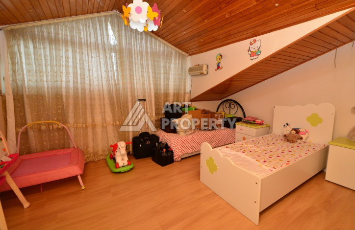 Просторный дуплекс планировки 4+1 с видом на крепость Алании, 360м2 - Ракурс 33