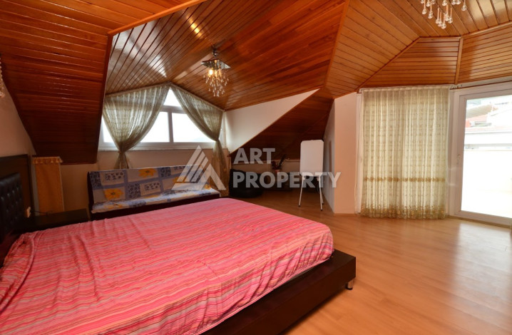 Просторный дуплекс планировки 4+1 с видом на крепость Алании, 360м2 - Ракурс 37