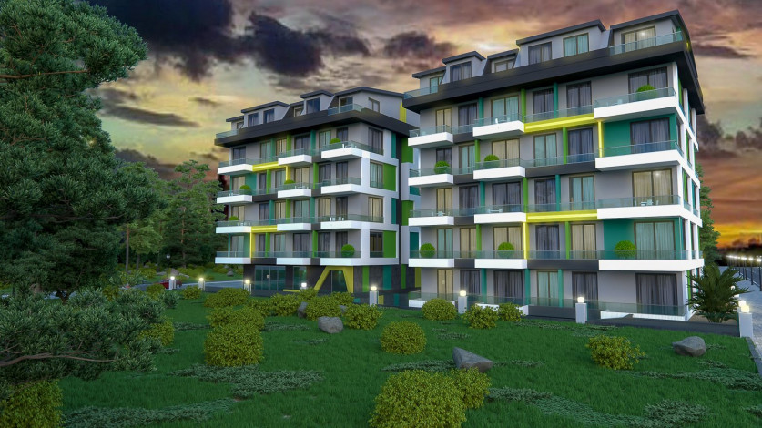 Квартиры в новом комплексе от надежного застройщика в Махмутларе, 45-135 м2 - Ракурс 7