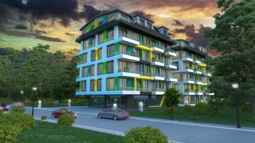 Квартиры в новом комплексе от надежного застройщика в Махмутларе, 45-135 м2 - Ракурс 8