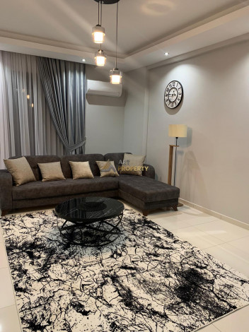 Меблированная квартира 2+1 на берегу Средиземного  моря в районе Каргыджак, 110 м2 - Ракурс 2