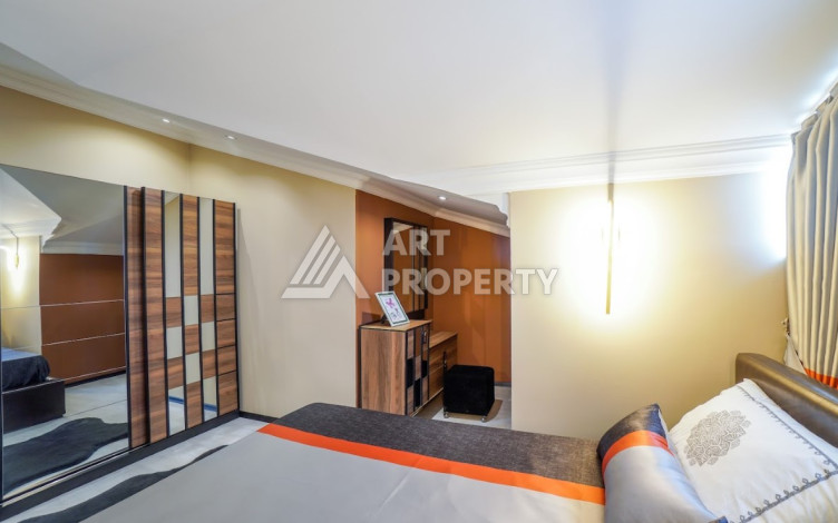 Дуплекс вблизи моря с дизайнерским ремонтом в районе Оба планировки 4+1, 160м2 - Ракурс 31