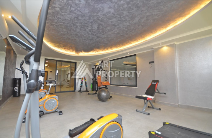 Двухуровневая квартира в шикарном жилом комплексе в районе Каргыджак. Планировка 4+1, 150м2 - Ракурс 28