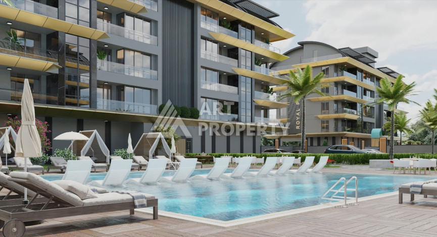 Новый инвестиционный проект в 200 метрах от моря в районе Каргыджак! - Ракурс 3