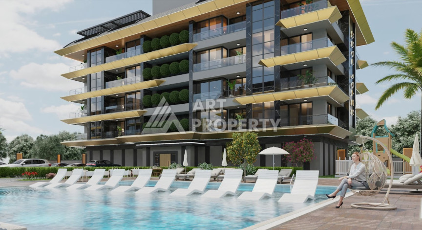 Новый инвестиционный проект в 200 метрах от моря в районе Каргыджак! - Ракурс 5