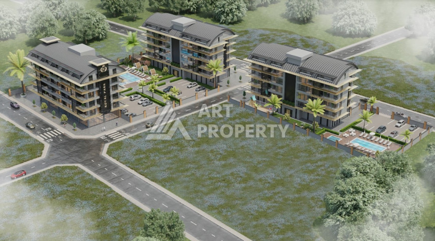 Новый инвестиционный проект в 200 метрах от моря в районе Каргыджак! - Ракурс 6