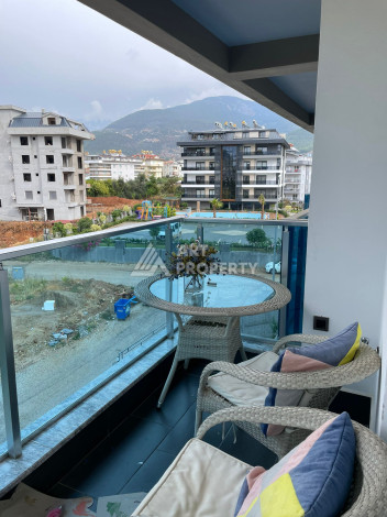 Дуплекс с мебелью планировки 2+1 в районе Оба в комплексе с развитой инфраструктурой - Ракурс 9