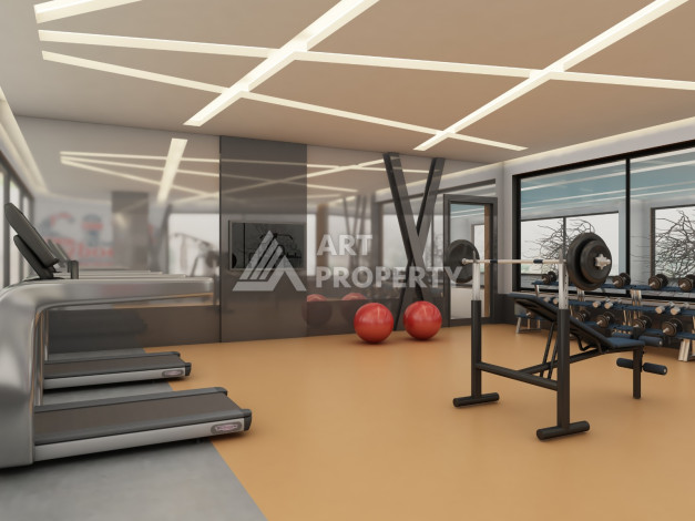 Апартаменты в центре Алании в комплексе с развитой инфраструктурой. Планировка 1+1, 50м2 - Ракурс 14