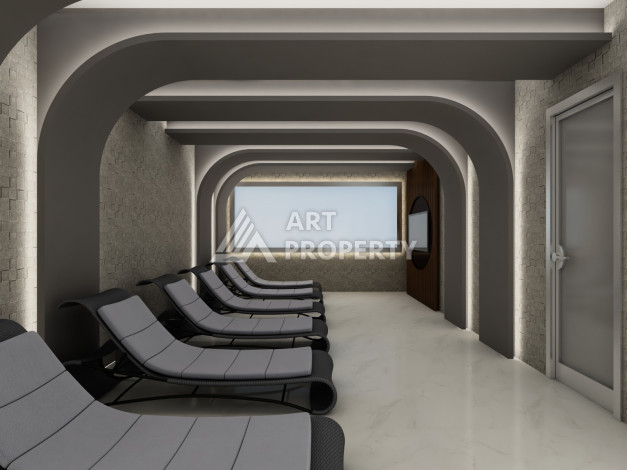 Апартаменты в центре Алании в комплексе с развитой инфраструктурой. Планировка 1+1, 50м2 - Ракурс 17