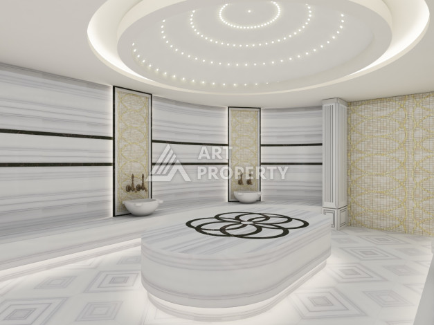 Апартаменты в центре Алании в комплексе с развитой инфраструктурой. Планировка 1+1, 50м2 - Ракурс 18