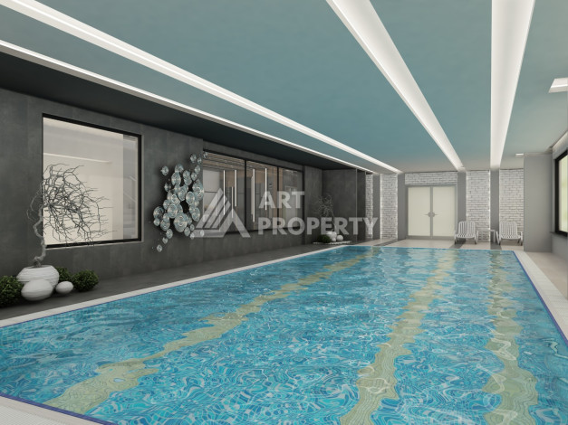 Апартаменты в центре Алании в комплексе с развитой инфраструктурой. Планировка 1+1, 50м2 - Ракурс 23