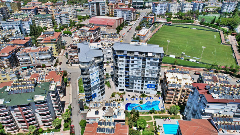 Апартаменты в центре Алании в комплексе с развитой инфраструктурой. Планировка 1+1, 50м2 - Ракурс 1