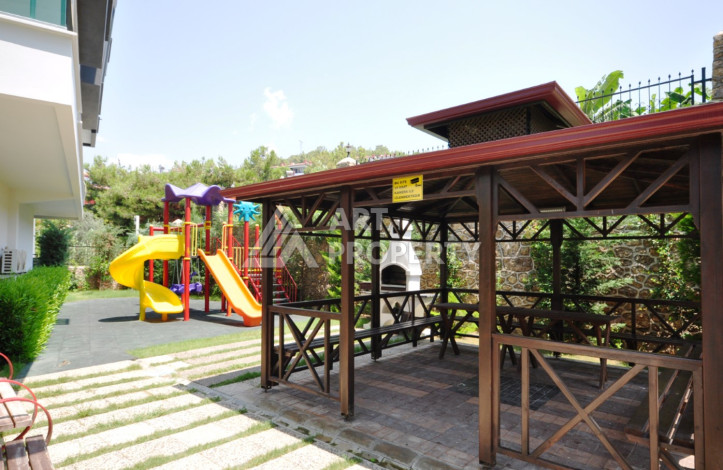 Апартаменты в шикарном комплексе с богатой инфраструктурой планировки 2+1 в районе Каргыджак, 115м2 - Ракурс 19