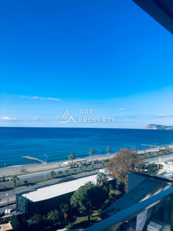 Меблированная квартира с видом на море планировки 2+1 в районе Махмутлар, 135м2 - Ракурс 2