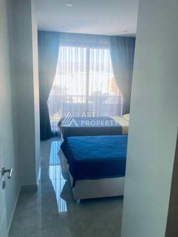 Меблированная квартира с видом на море планировки 2+1 в районе Махмутлар, 135м2 - Ракурс 10