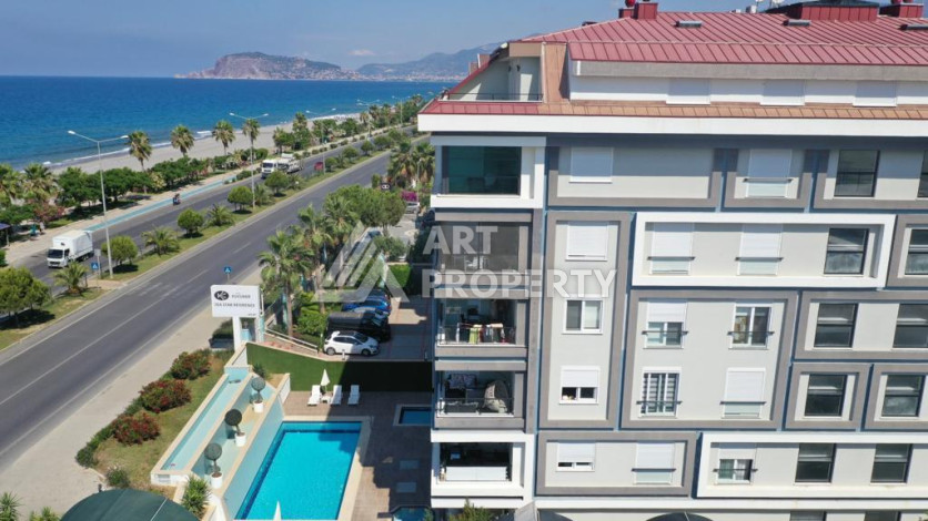 Шикарные апартаменты на первой береговой линии в районе Кестель. Планировка 2+1, 110м2 - Ракурс 2