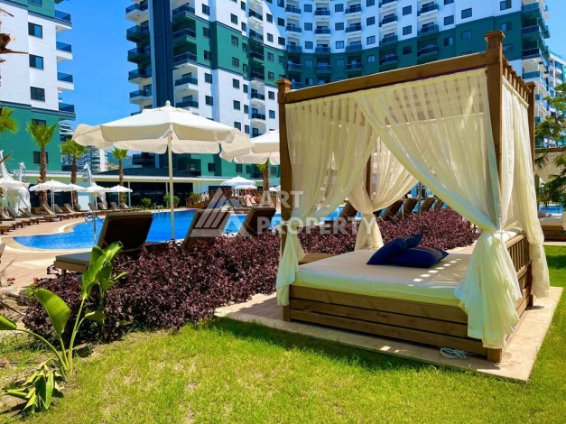 Апартаменты в жилом комплексе с инфраструктурой отеля 5* в районе Махмутлар, 90м2 - Ракурс 2