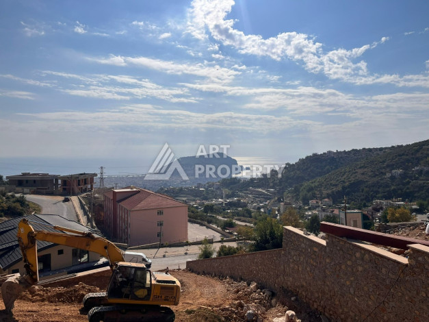 Просторная двухуровневая квартира с садом планировки 4+1 в районе Тепе, 215м2 - Ракурс 14