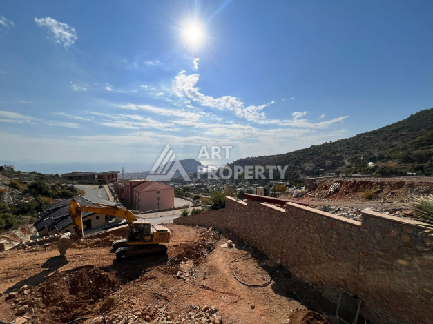 Просторная двухуровневая квартира с садом планировки 4+1 в районе Тепе, 215м2 - Ракурс 16