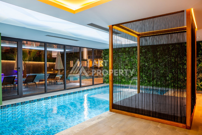 Апартаменты в потрясающем жилом комплексе вблизи пляжа Клеопатры! Планировка 1+1, 55м2 - Ракурс 3