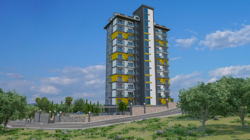 Комплекс на этапе строительства в тихом месте Махмутлара, 45-175 м2 - Ракурс 2