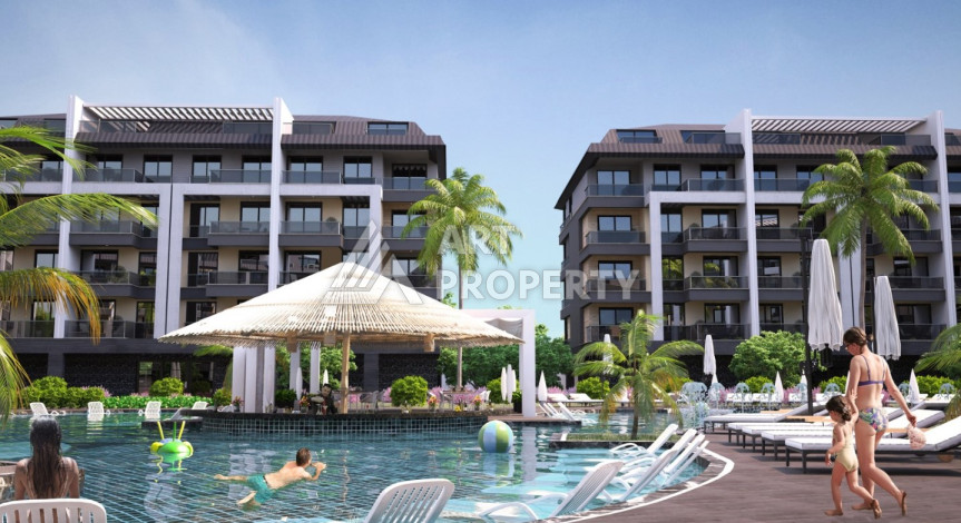 Квартира в новом роскошном жилом комплексе в районе Оба. Планировка 1+1, 55м2 - Ракурс 11