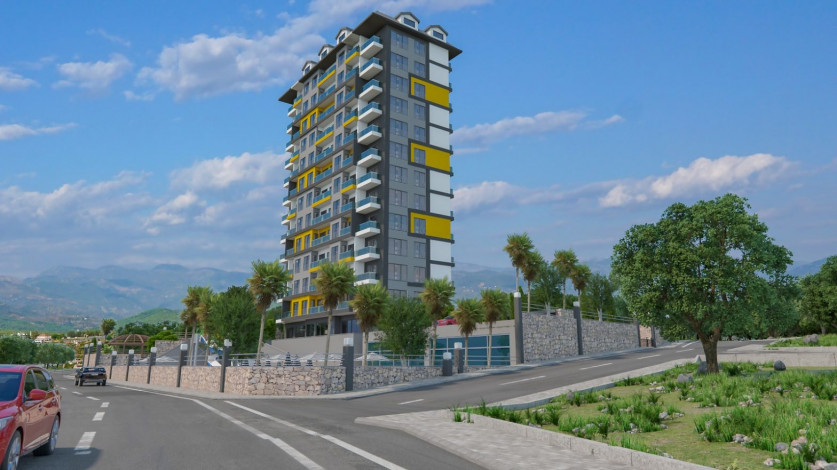 Комплекс на этапе строительства в тихом месте Махмутлара, 45-175 м2 - Ракурс 3