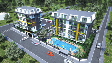Квартира в новом жилом комплексе в элитном районе Кестель, планировка 1+1, 50м2 - Ракурс 1