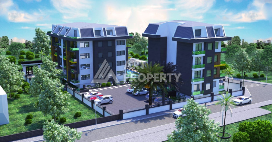 Квартира в новом жилом комплексе в элитном районе Кестель, планировка 1+1, 50м2 - Ракурс 2