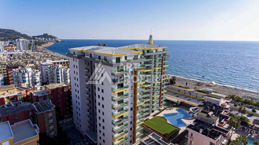 Апартаменты с потрясающим видом на море планировки 2+1 в районе Махмутлар. 90м2 - Ракурс 0