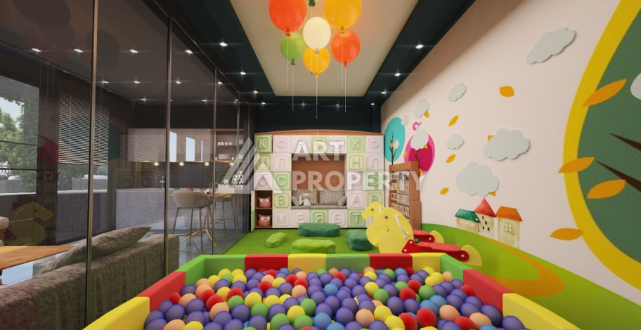 Апартаменты в новом комплексе в районе Авсаллар. Планировка 1+1, 43м2 - Ракурс 6