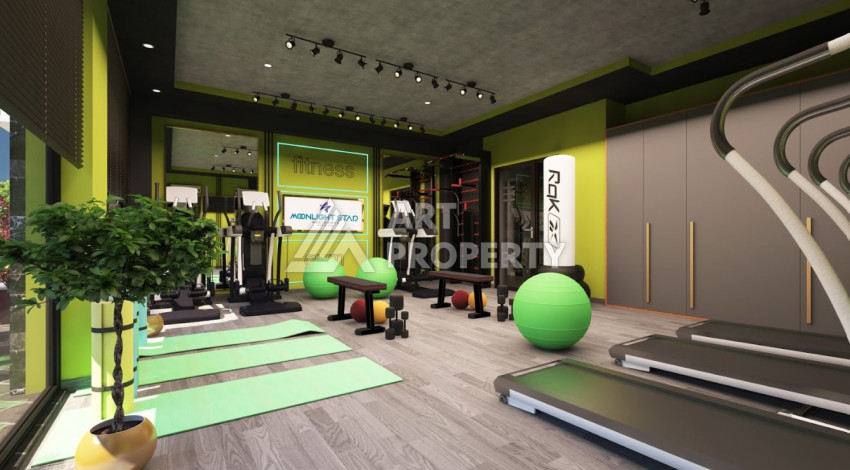 Апартаменты в новом комплексе в районе Авсаллар. Планировка 1+1, 43м2 - Ракурс 7