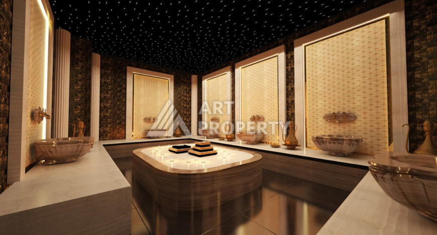 Апартаменты в новом комплексе в районе Авсаллар. Планировка 1+1, 43м2 - Ракурс 9