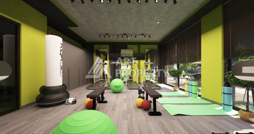 Квартира в строящемся жилом комплексе планировки 1+1, 43м2. Район Авсаллар - Ракурс 8