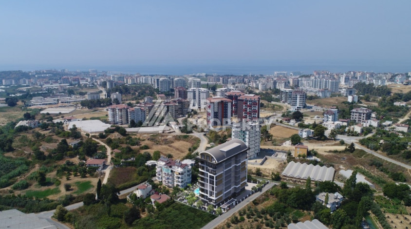 Квартира в строящемся жилом комплексе планировки 1+1, 43м2. Район Авсаллар - Ракурс 11