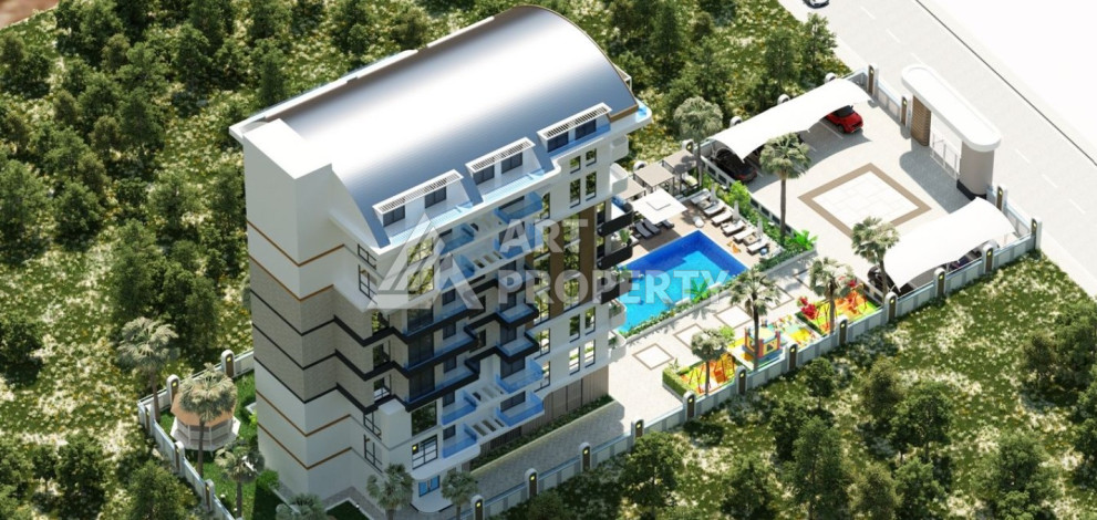 Квартира в новом комплексе с развитой инфраструктурой планировки 1+1, 50м2 - Ракурс 3