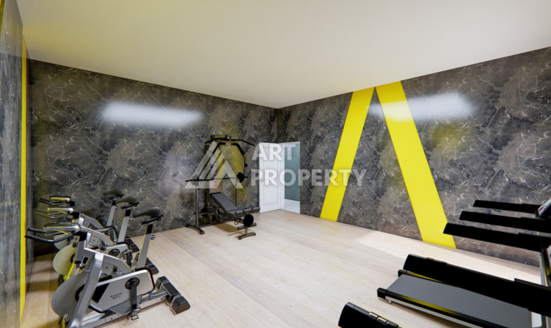 Апартаменты в живописном районе Авсаллар в новом жилом комплексе. Планировка 1+1, 52м2 - Ракурс 7