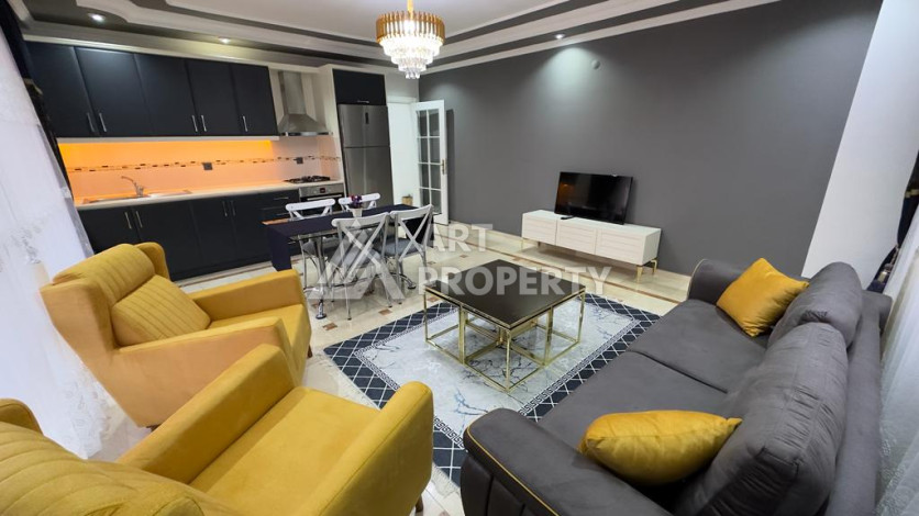 Квартира в Махмутларе двухкомнатная с мебелью и видом на море - Ракурс 20