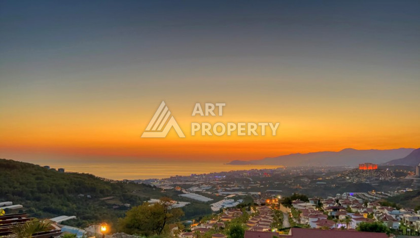 Вилла с собственным бассейном и панорамным видом в районе Каргыджак. - Ракурс 2