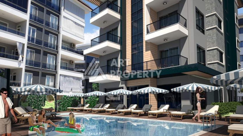 Квартира 1+1 в новым доме в развитом районе Оба - Ракурс 4