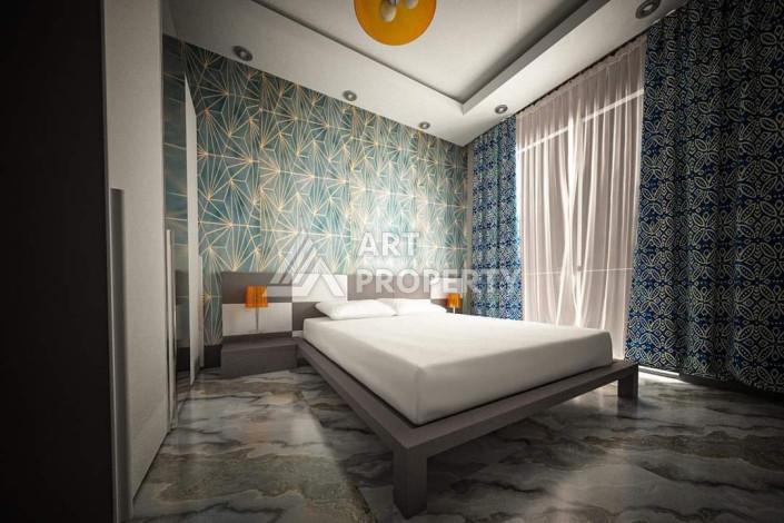 Квартира 1+1 в новым доме в развитом районе Оба - Ракурс 12