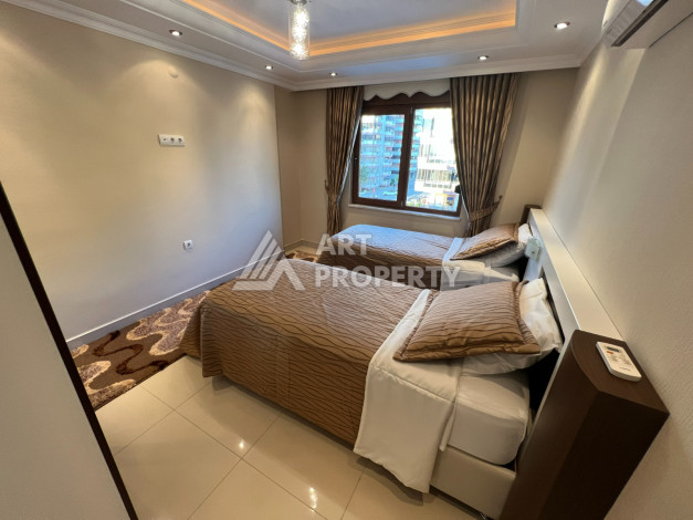 Апартаменты с видом на море планировки 2+1 в районе Махмутлар, 90м2 - Ракурс 3