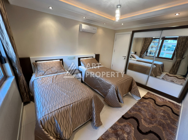 Апартаменты с видом на море планировки 2+1 в районе Махмутлар, 90м2 - Ракурс 4