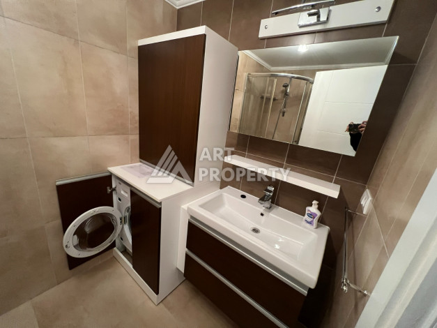 Апартаменты с видом на море планировки 2+1 в районе Махмутлар, 90м2 - Ракурс 14