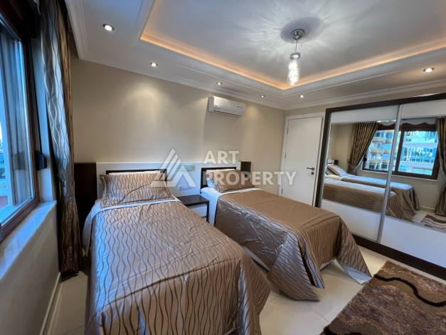 Апартаменты с видом на море планировки 2+1 в районе Махмутлар, 90м2 - Ракурс 16