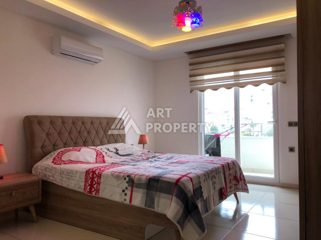 Меблированная квартира с видом на море планировки 2+1 в районе Махмутлар, 110м2 - Ракурс 11