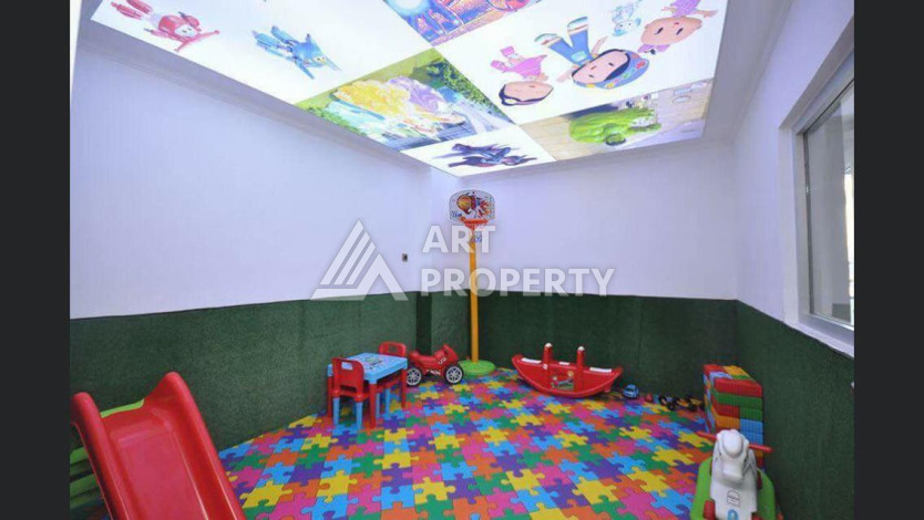 Меблированная квартира с видом на море планировки 2+1 в районе Махмутлар, 110м2 - Ракурс 16