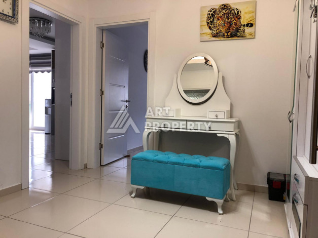 Меблированная квартира с видом на море планировки 2+1 в районе Махмутлар, 110м2 - Ракурс 24