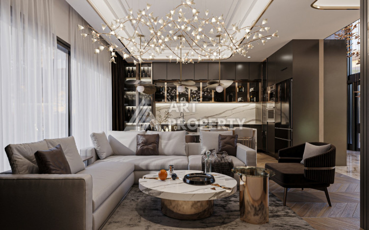 Элитный проект вилл планировки 3+1 в районе Кызылджашехир махалле, Аланья - Ракурс 6